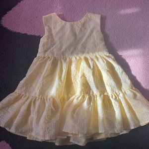 Yellow Tool Lined Dress